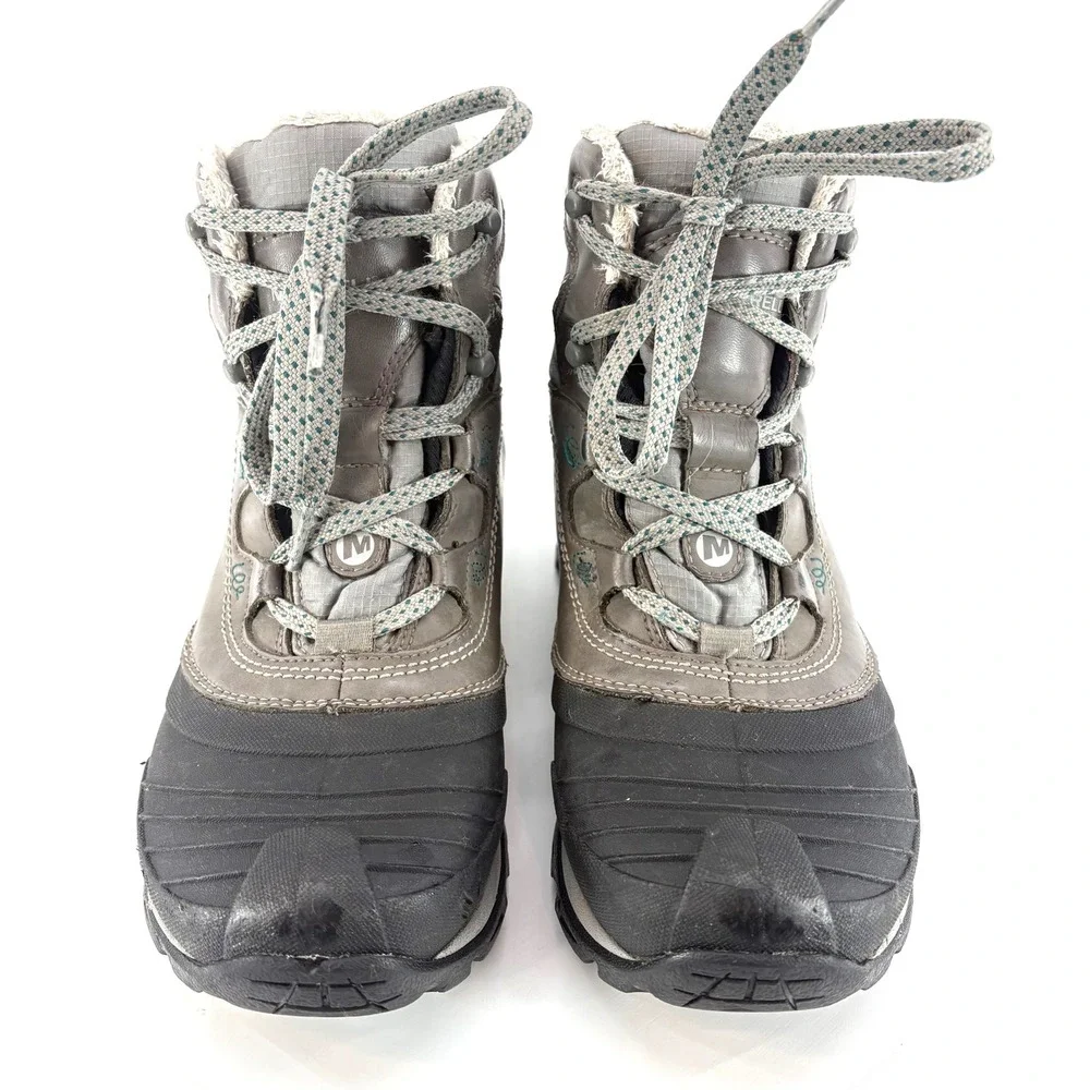 Merrell Snowbound Charcoal Gray Waterproof Insulated Winter Boots‎ Women's Sz 6